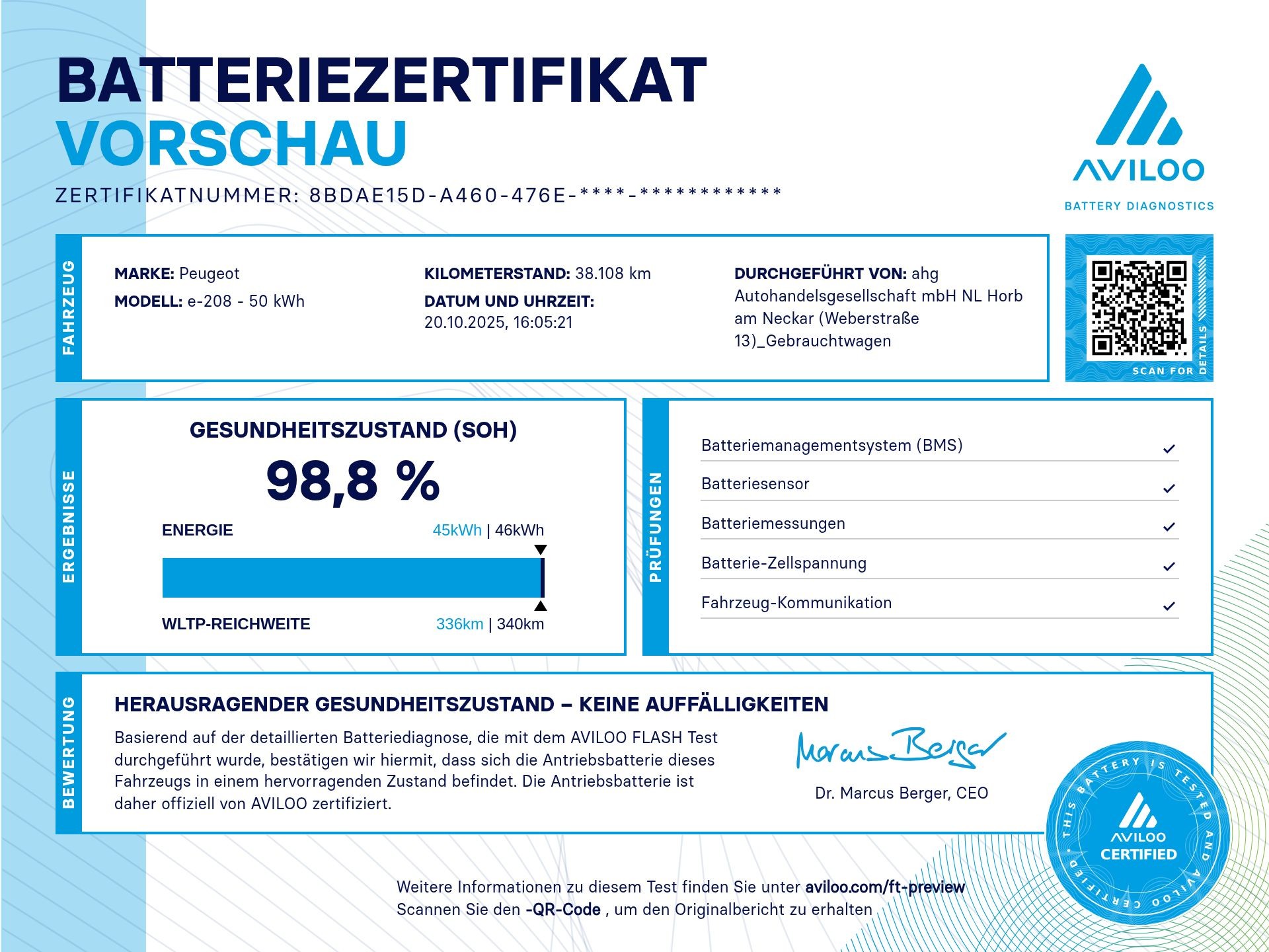 Peugeot - e-208 136 Active Pack